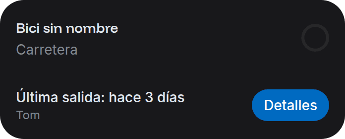 Una tarjeta de bicicleta sin desgaste