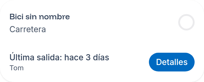 Una tarjeta de bicicleta sin desgaste